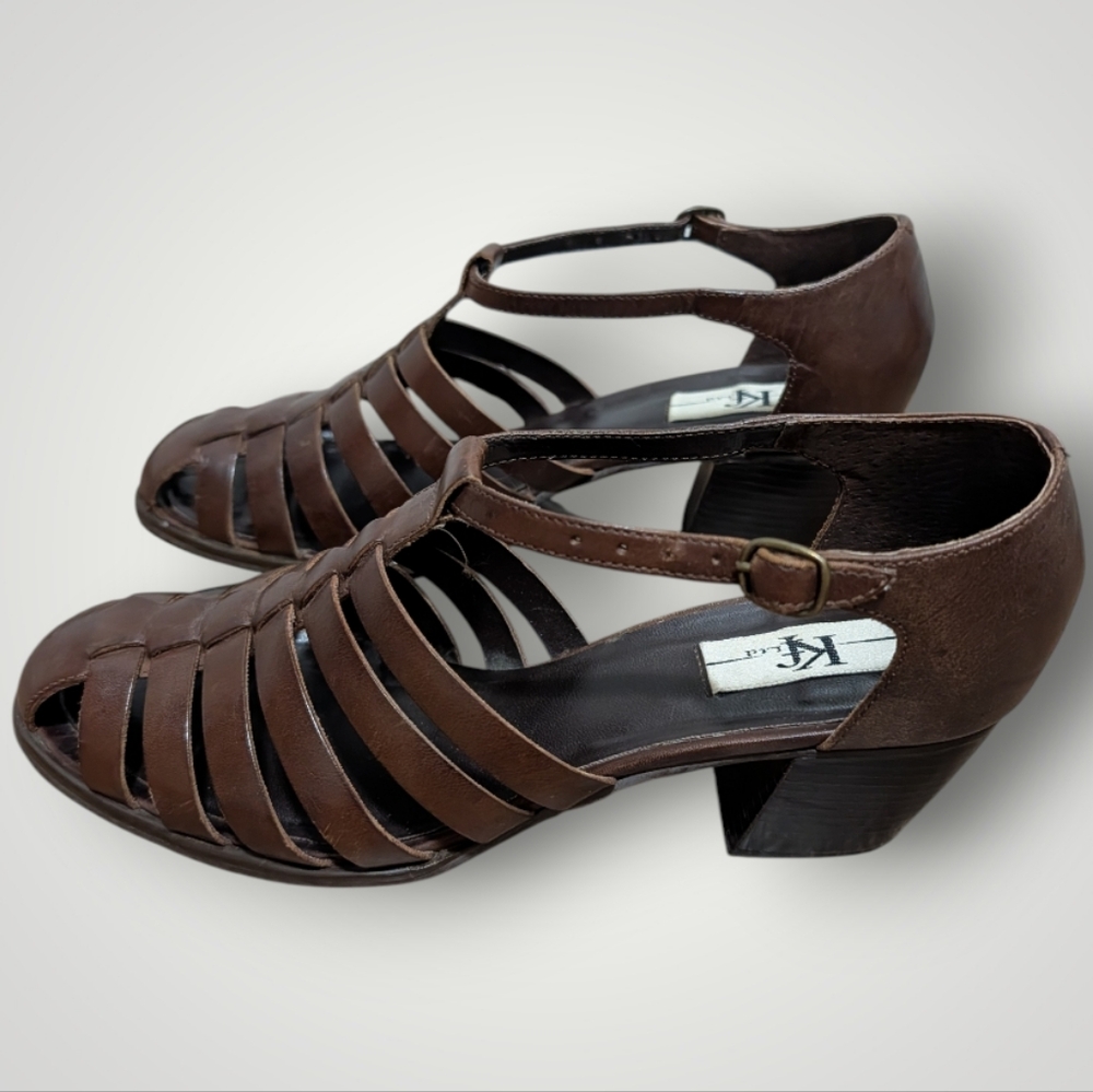 KF LTD Women's Cayman Genuine Leather Sandals - Picture 3 of 12